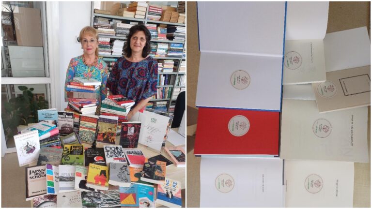 FOTO Biblioteca USV a primit o donație de 77 de titluri de cultură și civilizație japoneză, la recomandarea Ambasadei Japoniei la București