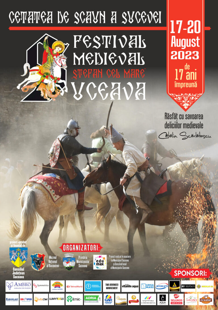 Peste 500 de cavaleri și domnițe din șapte țări vor fi prezenți la Festivalul de Artă Medievală „Ștefan cel Mare” de la Suceava