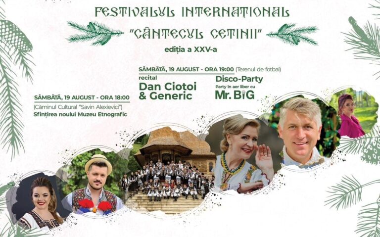 Spectacol de gală pregătit la Dorna Arini la cea de-a XXV-a ediție a Festivalului Internațional „Cântecul Cetinii”: „Este unul dintre cele mai longevive festivaluri din Țara Dornelor”