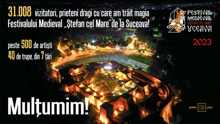 Record de vizitatori la Festivalul Medieval „Ștefan cel Mare” de la Suceava: „Tragem cortina și mulțumim”
