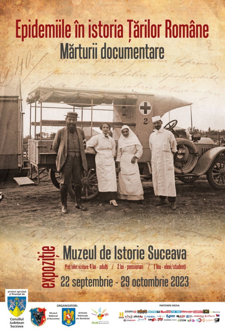 Muzeul Național al Bucovinei găzduiește expoziția „Epidemiile în istoria Țărilor Române. Mărturii documentare”