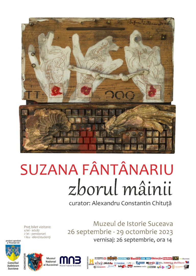 Muzeul Național al Bucovinei organizează expoziția de artă plastică „Zborul mâinii” a artistei Susana Fântânariu