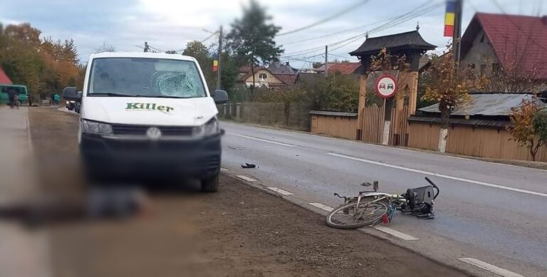 Un biciclist de 75 de ani a fost accidentat mortal, la Milișăuți