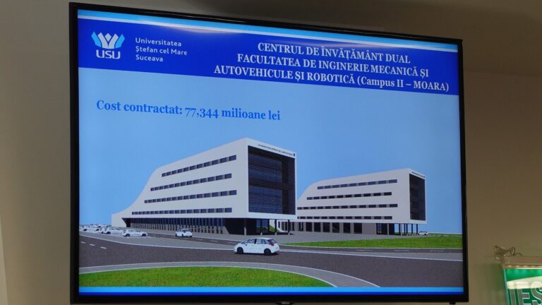 FOTO Proiecte în valoare de 40 de milioane de euro vor fi implementate de USV în noul campus de la Moara