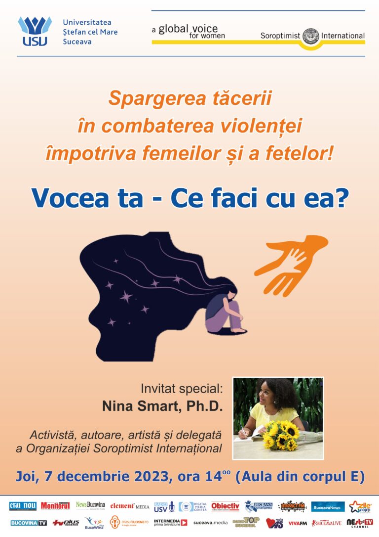 Spargerea tăcerii în combaterea violenței împotriva femeilor și a fetelor „Vocea ta – Ce faci cu ea?”