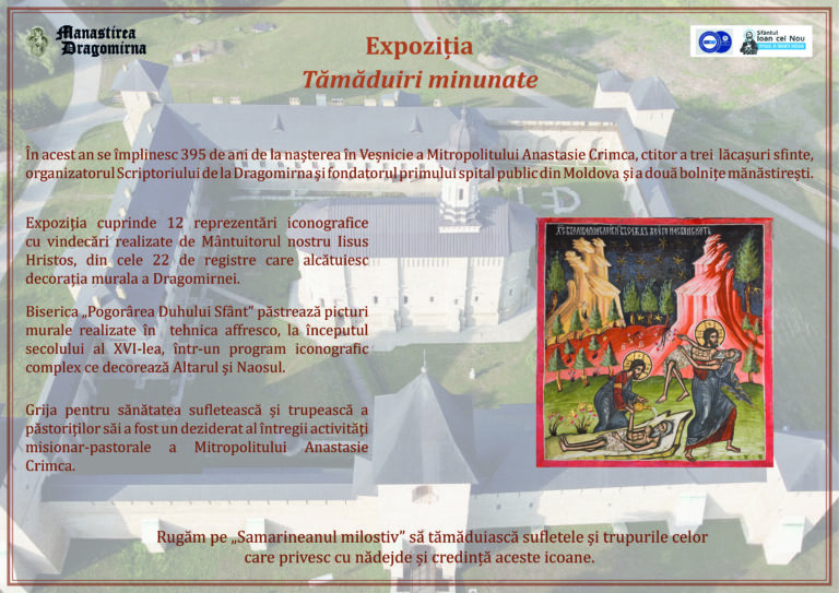 Expoziția itinerantă „Tămăduiri minunate” organizată de Mănăstirea Dragomirna în parteneriat cu Spitalul Clinic Județean Suceava