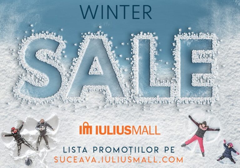 A început Winter Sale la Iulius Mall Suceava! Găsești reduceri de până la 70% la o gamă variată de produse ale brandurilor tale preferate