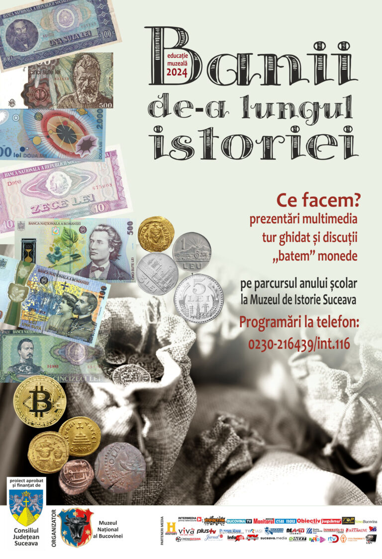 „Banii de-a lungul istoriei”, educație muzeală, la Muzeul Național al Bucovinei