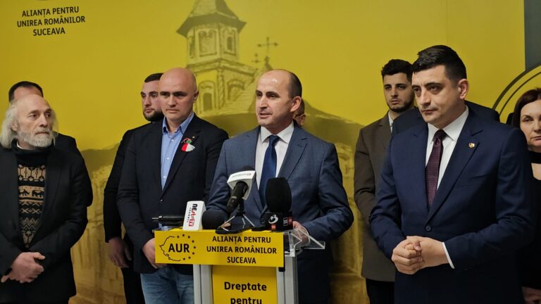 FOTO George Simion a anunțat că Neculai Miron, primarul de la Bosanci, va fi candidatul AUR la președinția Consiliului Județean Suceava: „Trebuie să ajungem în topul județelor dezvoltate din România”