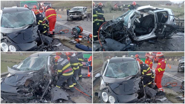 FOTO Două persoane au fost grav rănite într-un accident produs la Frasin