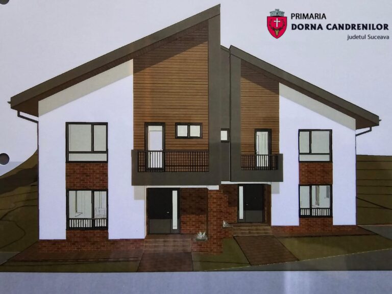 FOTO Lucrările pentru proiectul „Construire locuințe pentru tineri în comuna Dorna Candrenilor” au fost începute: „Vor fi construite două clădiri tip duplex pentru personalul angajat la baza SPA și nu numai”