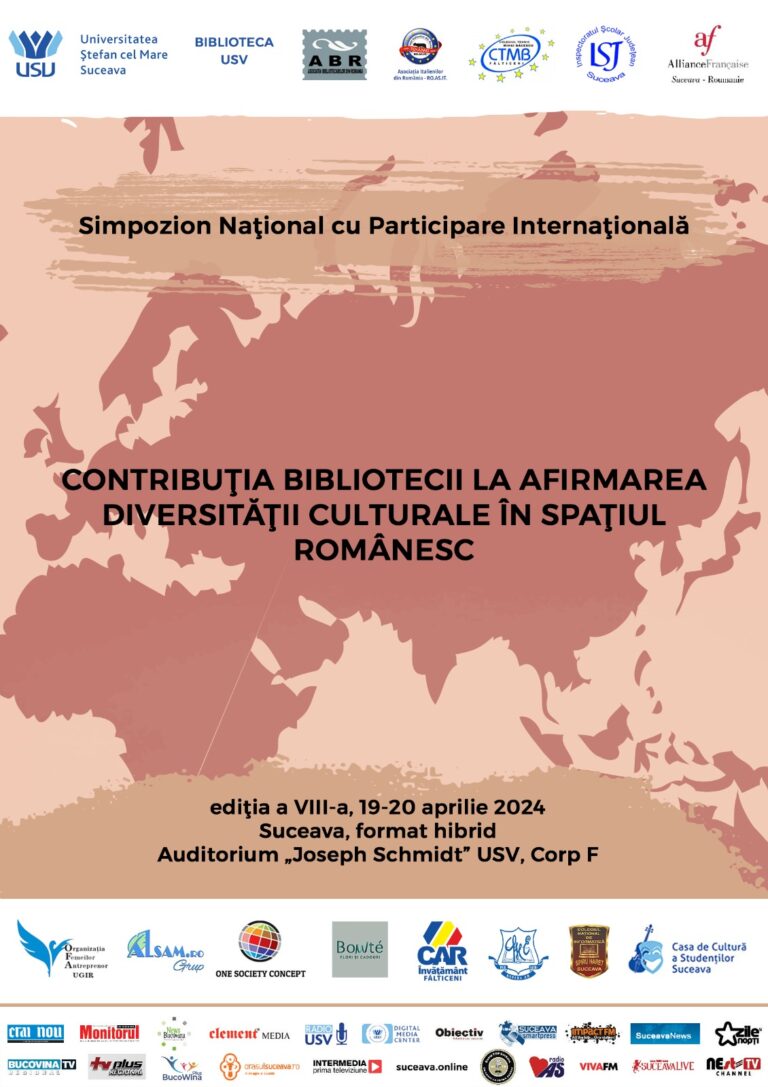 Contribuția bibliotecii la afirmarea diversității culturale în spațiul românesc, ediția a VIII-a