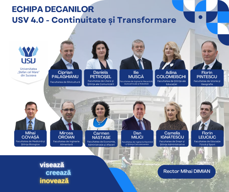 FOTO Echipa managerială a USV a fost întregită prin selecția decanilor celor 11 facultăți
