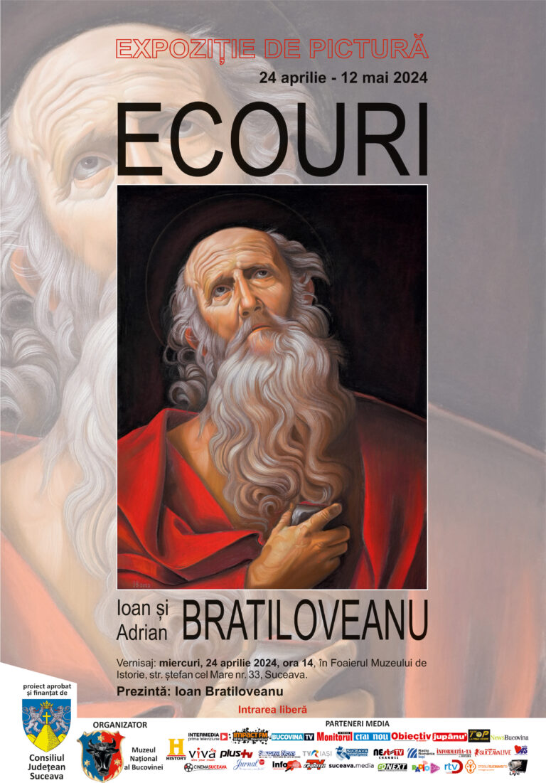 Artiștii plastici Ioan și Adrian Bratiloveanu vin cu expoziția de pictură „Ecouri” la Muzeul Național al Bucovinei