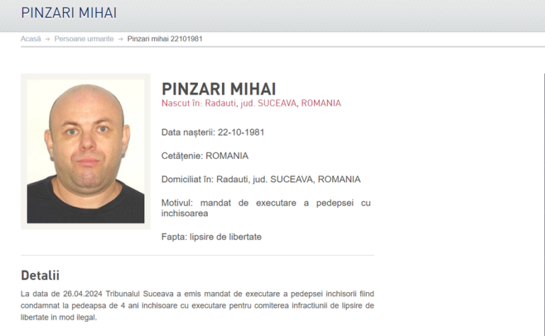 Cămătarul care a mituit-o pe judecătoarea drogată de la Tribunalul Suceava s-a predat după ce polițiștii l-au dat în urmărire națională