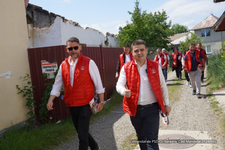 FOTO Gheorghe Șoldan a criticat lucrările făcute în grabă, la Rădăuți, în prag de alegeri locale: „Lucrări făcute în grabă, de mântuială”
