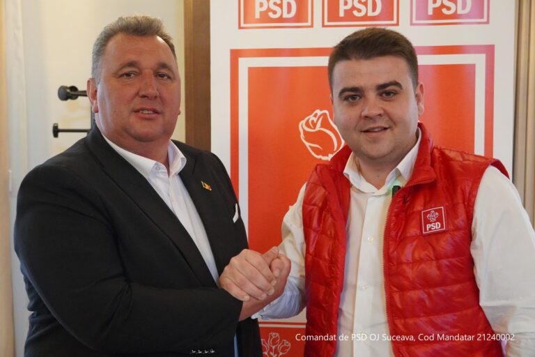 FOTO Gheorghe Șoldan, candidatul PSD pentru funcția de Consiliul Județean Suceava, îl susține pe Dinu Radu Ciuc în lupta pentru Primăria Cacica: „Cacica ar putea fi regina Bucovinei”