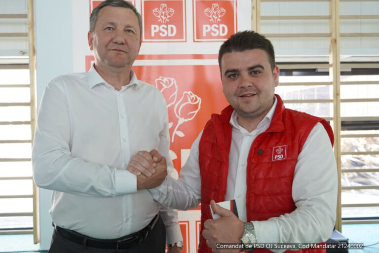 FOTO Gheorghe Șoldan, candidatul PSD la funcția de președinte la CJ Suceava, îl susține pe Vasile Berariu candidatul de la Primăria Boroaia