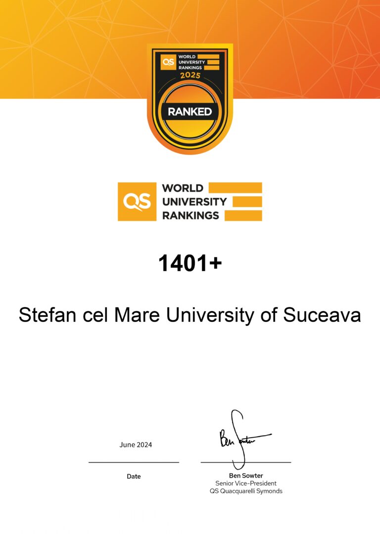 Universitatea „Ștefan cel Mare” din Suceava, între cele 13 universități din România incluse în QS World University Rankings 2025