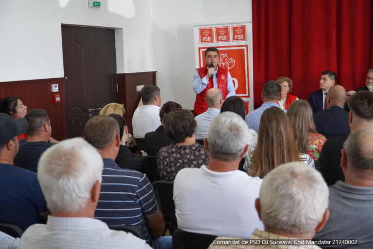 FOTO Gheorghe Șoldan, la Voitinel: „Doamna primar Maria Pleșca, care a transformat comuna și a făcut-o tot mai frumoasă și mai dezvoltată de la an la an”