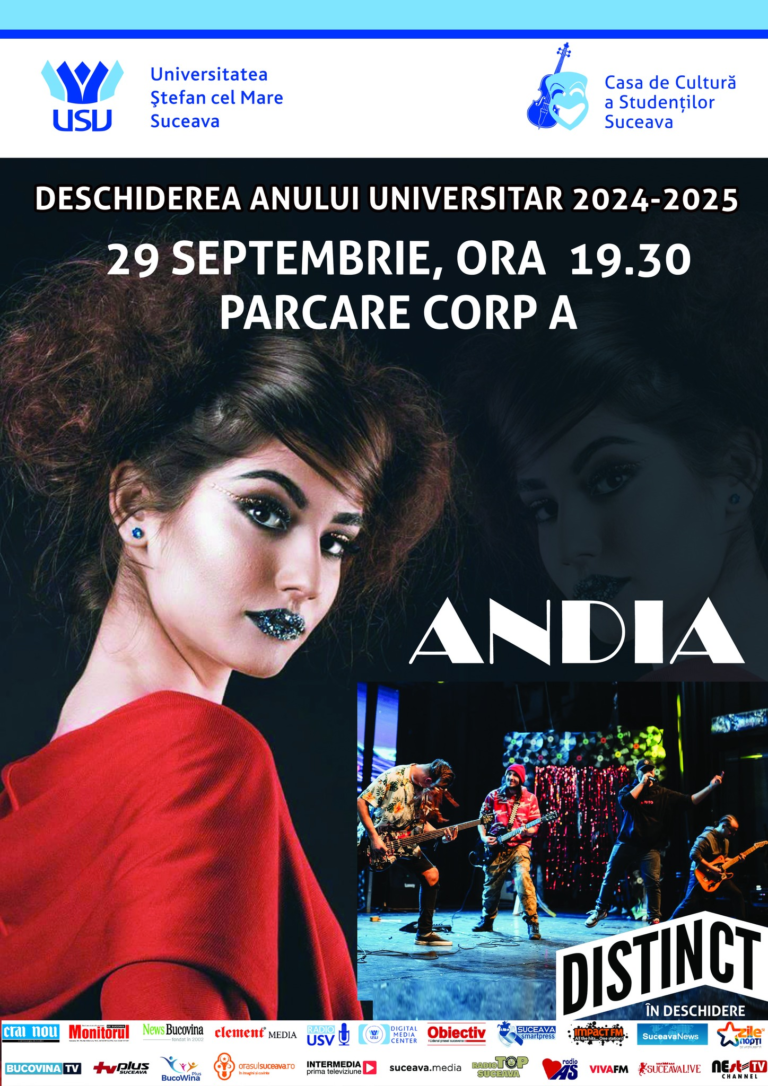 Concert Andia, organizat la USV cu ocazia deschiderii anului universitar