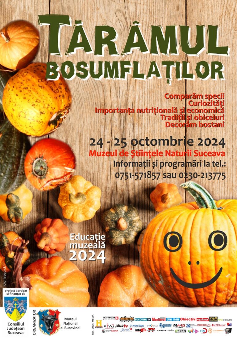 Tărâmul Bosumflaților, lecție de muzeu la Muzeul de Științele Naturii din Suceava