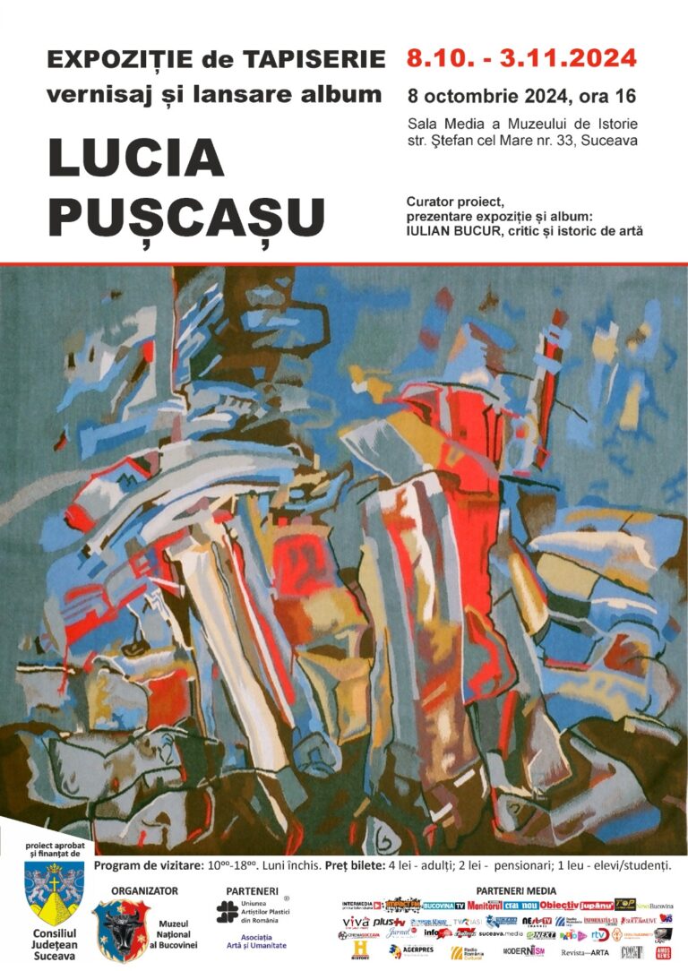 Muzeul Național al Bucovinei găzduiește vernisajul „Expoziției de tapiserie” a Luciei Pușcașu