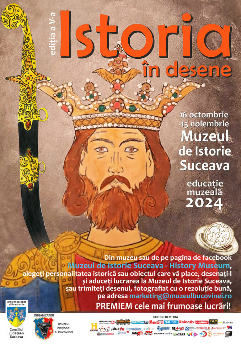 Muzeul Național al Bucovinei lansează cea de-a cincea ediție a proiectului de educație muzeală Istoria în desene