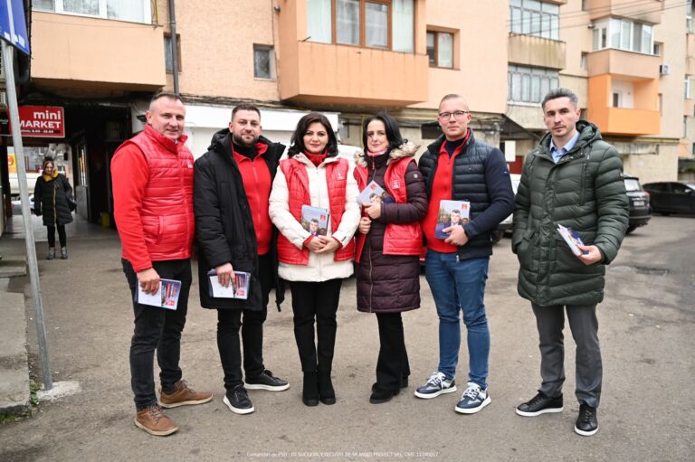 Echipa PSD Suceava s-a întâlnit cu locuitorii municipiului Suceava: „Ne dorim să continuăm să creștem salariul minim și pensiile, asigurându-ne că fiecare cetățean beneficiază de un trai mai bun”