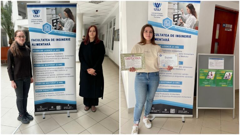 Trei studente ale Facultății de Inginerie Alimentară au câștigat granturi Regele Carol I