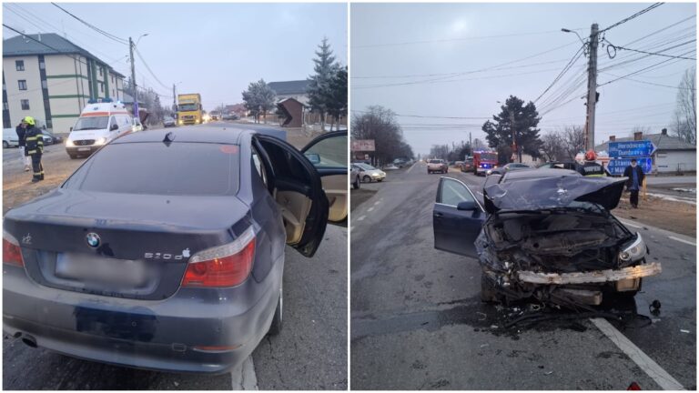 Accident cu trei răniți produs la Cornu Luncii între un șofer care nu a acordat prioritate și unui care depășea neregulamentar