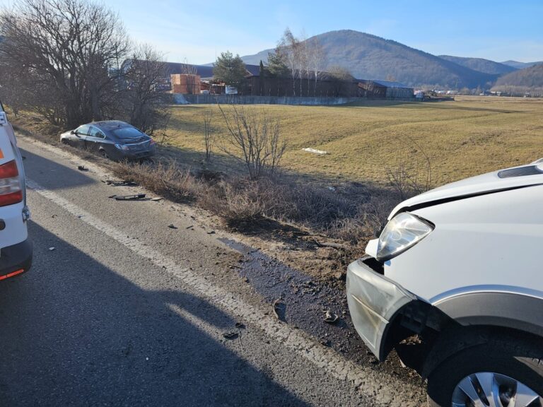 Accident produs la Gura Humorului de un vicovean care nu a păstrat o distanță suficientă în mers