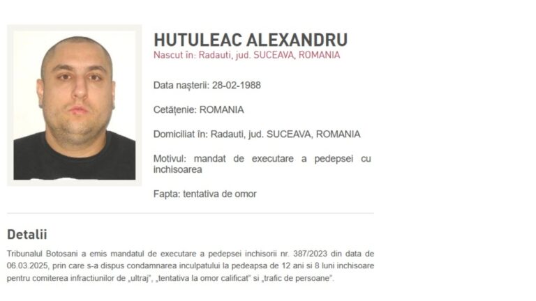 Alexandru Huțuleac, alias Duțu, despre condamnare și fuga de justiție: „Eu nu mă predau pentru că sunt nevinovat. Mă voi apăra ca un haiduc”