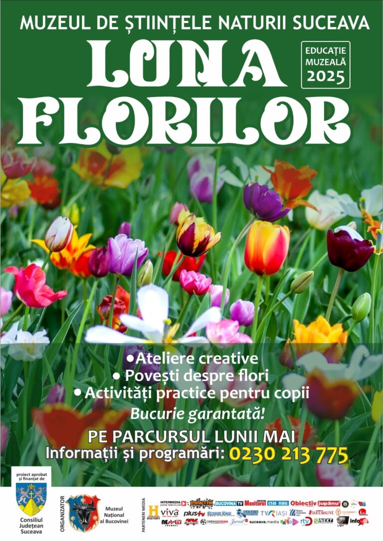 „Luna Florilor”, educație muzeală la Muzeul de Științele Naturii din Suceava
