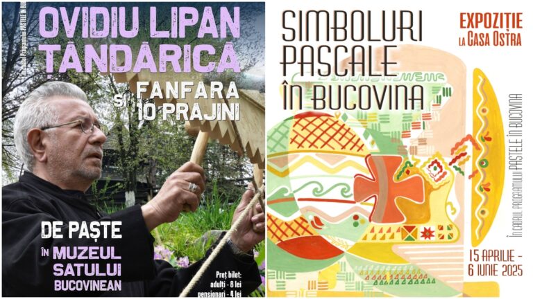 Muzeul Național al Bucovinei vă invită în prima zi de Paște la Muzeul Satului Bucovinean pentru a petrece împreună Sărbătorile Pascale