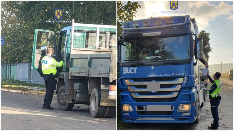 Polițiștii suceveni au declanșat o amplă acțiune de verificare în trafic ce vizează transportul de persoane și marfă, în cadrul operațiunii europene ROADPOL Truck & Bus