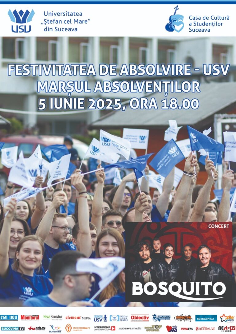 Marșul Absolvenților USV va avea loc joi, 5 iunie 2025