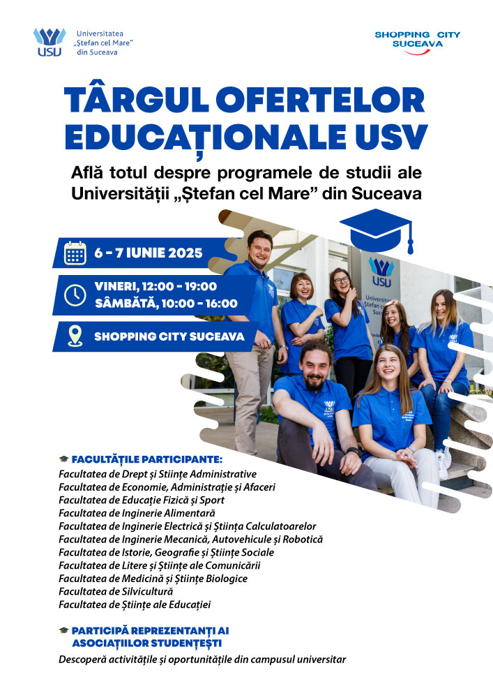Târgul Ofertelor Educaționale USV, organizat la Shopping City Suceava