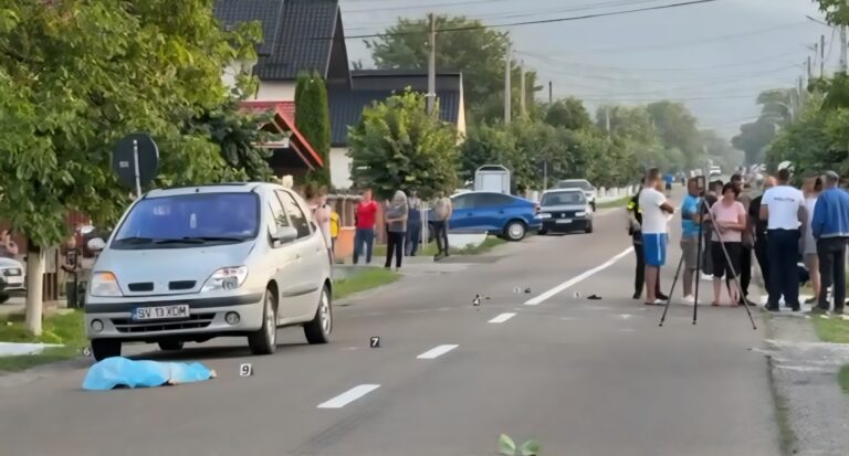 O copilă de 8 ani a fost lovită mortal de o mașină, la Mălini