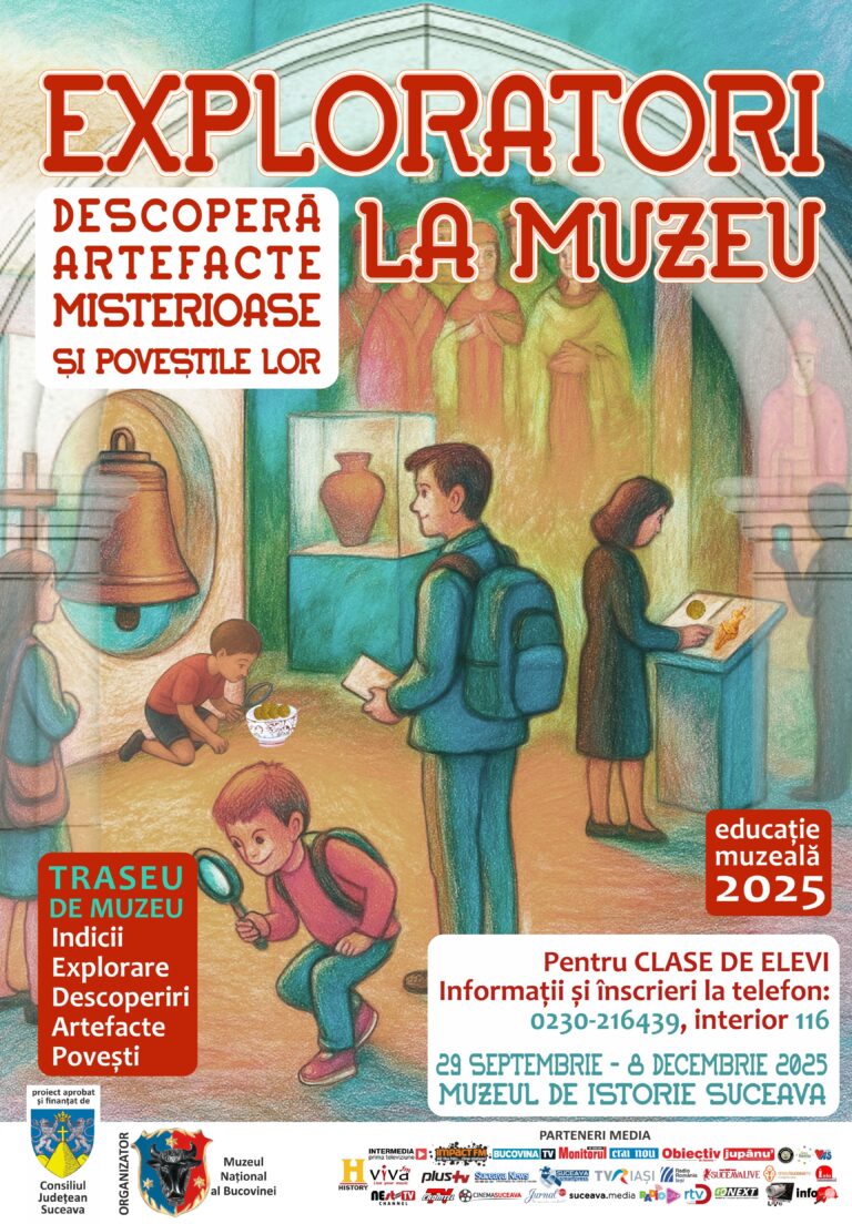 Muzeul Național al Bucovinei invită copiii la programul educațional „Exploratori la muzeu”