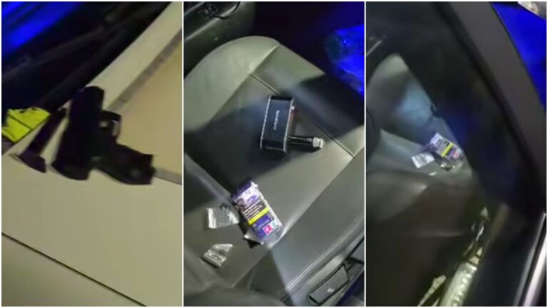 Cinci tineri din Suceava au fost prinși cu un pistol airsoft și mai multe substanțe suspecte într-un BMW în zona Parcului Șipote