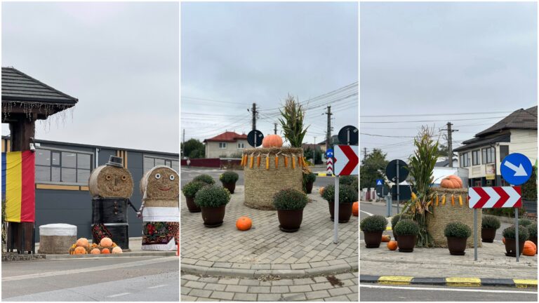 Primăria Moara a început ornarea unor zone centrale din comună cu decoruri specifice toamnei: „Comuna Moara prinde culoare și farmec odată cu venirea toamnei”