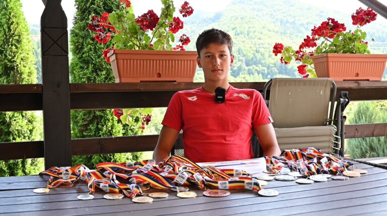 Povestea lui Matei Stan, campionul național la înot de la Mălini: „Succesul se clădește prin pasiune, răbdare și sacrificiu”