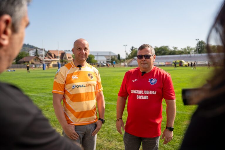 Vicepreședinții CJ Suceava, Stelian Simerea și Nicolae Robu, au fost prezenți la derby-ul local dintre Rugby Club Gura Humorului și CSM Suceava: „Viitorul rugby-ului sucevean trebuie construit împreună”