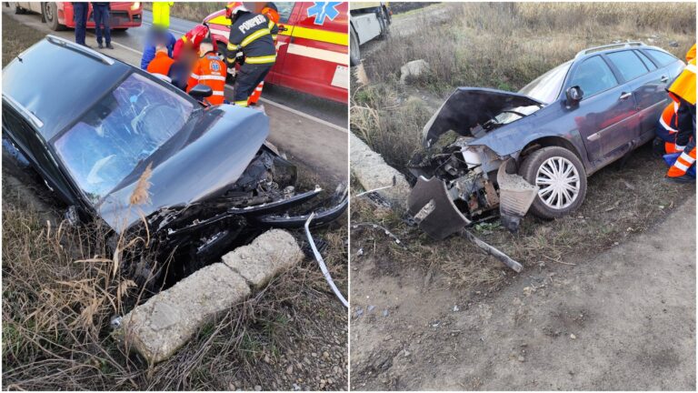 Accident cu doi răniți produs de un șofer neatent, la ieșirea din Șcheia spre Stroiești
