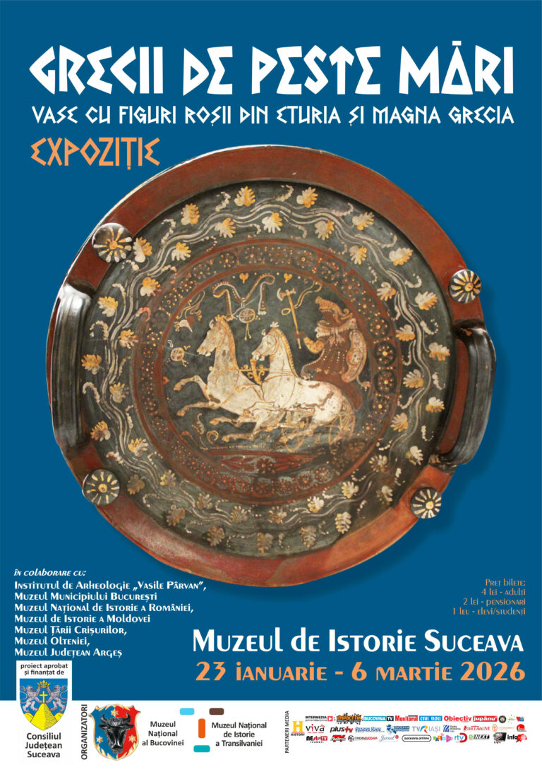 Expoziția itinerantă „Grecii de peste mări. Vase cu figuri roșii din Etruria și Magna Grecia” la Muzeul Național al Bucovinei