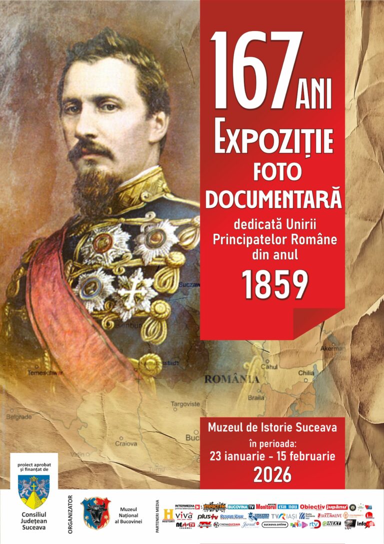 Muzeul Național al Bucovinei găzduiește o expoziție foto – documentară care prezintă viața și activitatea domnitorului Alexandru Ioan Cuza