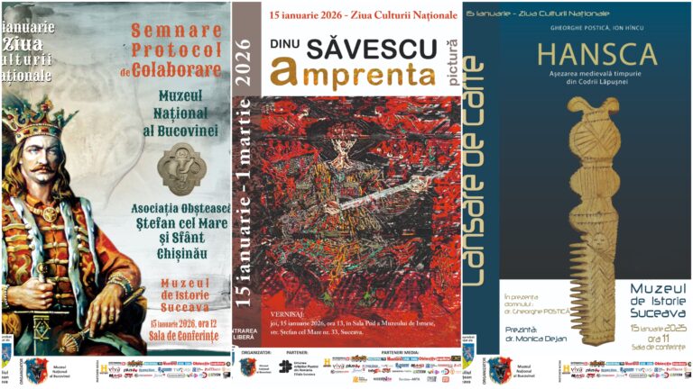 Ziua Culturii Naționale va fi marcată de Muzeul Național al Bucovinei prin organizarea a trei evenimente culturale deosebite