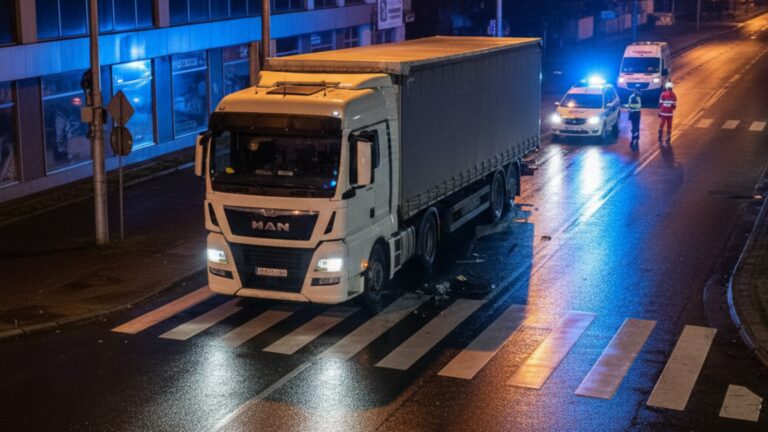 Un tânăr a fost grav rănit de un camion pe o trecere pentru pietoni din Fălticeni