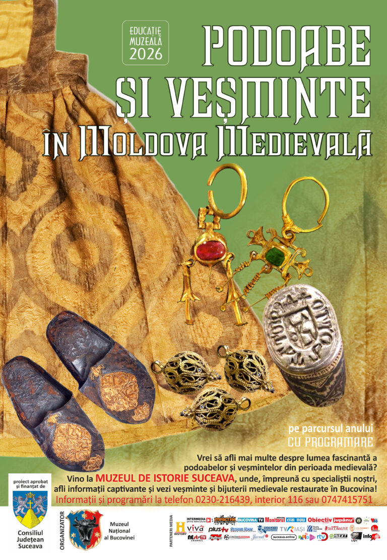 Muzeul Național al Bucovinei revine și în acest an cu proiectul de educație muzeală – oră de muzeu „Podoabe și veșminte în Moldova medievală”